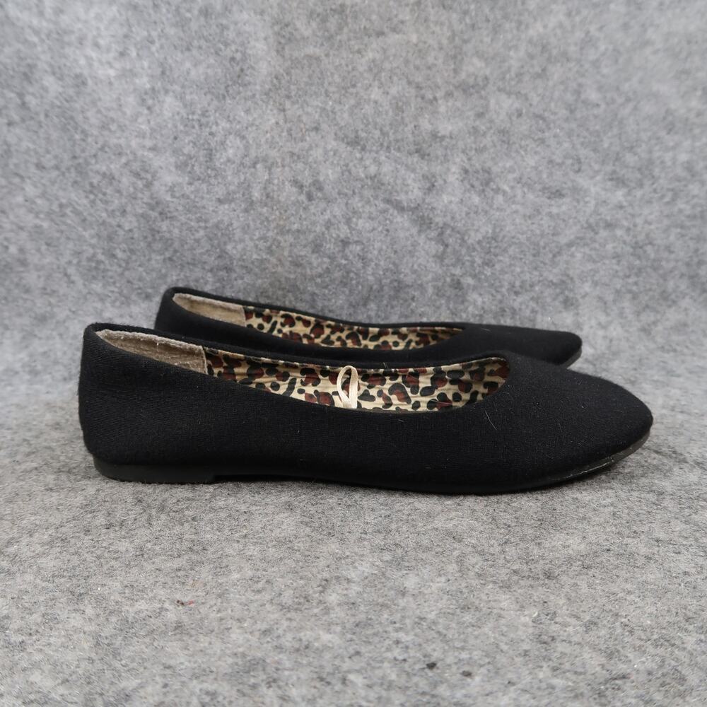 Simply Petals Shoes Kids 1 Ballet Flats Slip On Black Classic Round Toe Girls